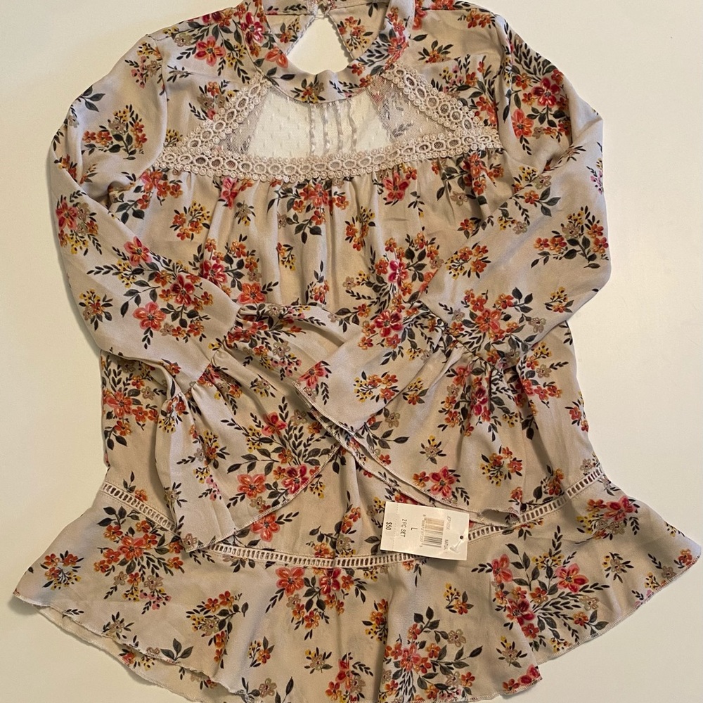 Shabby Chick Romantic Blouse by Knit Works